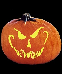 SpookMaster Boogeyman Skull Pumpkin Carving Pattern
