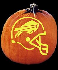 SPOOKMASTER NFL FOOTBALL BUFFALO BILLS PUMPKIN CARVING PATTERN