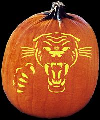 SPOOKMASTER CAT SCRATCH FEVER LION PUMPKIN CARVING PATTERN