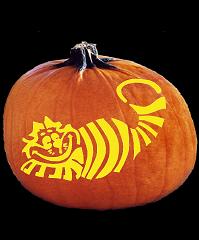 SPOOKMASTER CHESIRE CAT PUMPKIN CARVING PATTERN