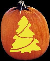 SPOOKMASTER CHRISTMAS TREE PUMPKIN CARVING PATTERN