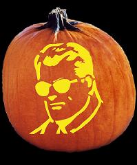 SPOOKMASTER SUPERMAN CLARK KENT PUMPKIN CARVING PATTERN