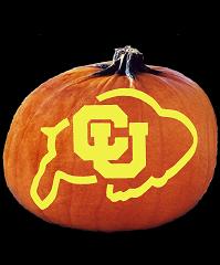SpookMaster Colorado Buffaloes College Football Team Pumpkin Carving Pattern