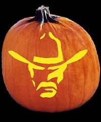 SPOOKMASTER COWBOY PUMPKIN CARVING PATTERN