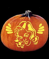 SPOOKMASTER DAMSEL IN DISTRESS PUMPKIN CARVING PATTERN