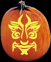 SpookMaster Dashing Demon Pumpkin Carving Pattern