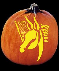 SPOOKMASTER DEMOCRATIC DONKEY PUMPKIN CARVING PATTERN