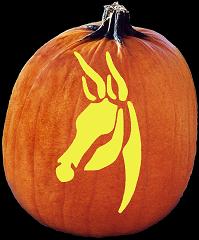 SpookMaster Democratic Party Donkey  Pumpkin Carving Pattern