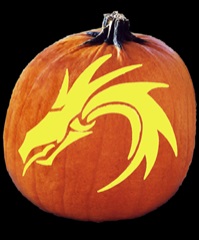 SPOOKMASTER DRAGON PUMPKIN CARVING PATTERN