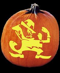 SPOOKMASTER LEPERCHAUN FIGHTING IRISH PUMPKIN CARVING PATTERN