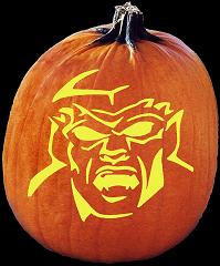 SPOOKMASTER GRAVEYARD GUARDIAN GARGOYLE PUMPKIN CARVING PATTERN