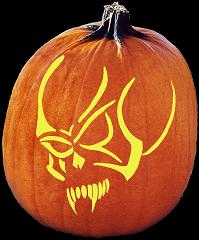 SpookMaster Hellion Demon Devil Pumpkin Carving Pattern