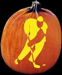 SPOOKMASTER HOCKEY PUMPKIN CARVING PATTERN