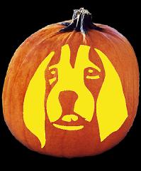 SPOOKMASTER BEAGLE DOG PUMPKIN CARVING PATTERN