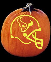 SPOOKMASTER NFL FOOTBALL HOUSTON TEXANS HELMET PUMPKIN CARVING PATTERN