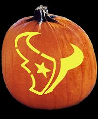 SPOOKMASTER NFL FOOTBALL HOUSTON TEXANS PUMPKIN CARVING PATTERN