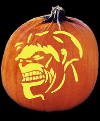 SPOOKMASTER INCREDIBLE HULK PUMPKIN CARVING PATTERN