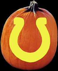 SPOOKMASTER NFL FOOTBALL INDIANAPOLIS COLTS PUMPKIN CARVING PATTERN