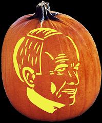 SpookMaster John McCain Presidential Candidate Pumpkin Carving Pattern