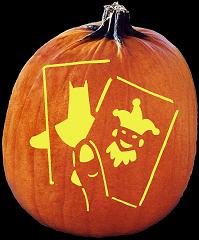 SpookMaster Joker's Wild Pumpkin Carving Pattern