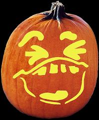 SPOOKMASTER A MILLION LAUGHS PUMPKIN CARVING PATTERN