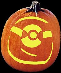SPOOKMASTER MINION PUMPKIN CARVING PATTERN
