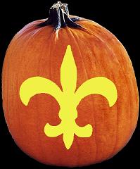 SPOOKMASTER NFL FOOTBALL NEW ORLEANS SAINTS PUMPKIN CARVING PATTERN