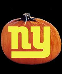 SPOOKMASTER NFL FOOTBALL NEW YORK GIANTS PUMPKIN CARVING PATTERN