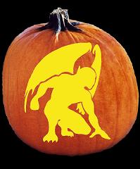 SPOOKMASTER GARGOYLE NIGHT WATCHMAN PUMPKIN CARVING PATTERN