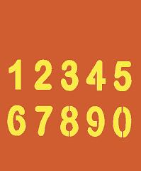 SPOOKMASTER NUMBERS PUMPKIN CARVING PATTERN