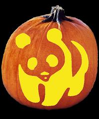 SPOOKMASTER PANDA PUMPKIN CARVING PATTERN