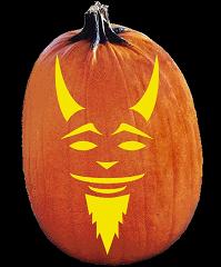 SPOOKMASTER RED DEMON PUMPKIN CARVING PATTERN