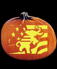 SpookMaster Republican Party Elephant Pumpkin Carving Pattern