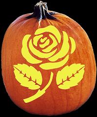 SPOOKMASTER ROSES ON YOUR GRAVE PUMPKIN CARVING PATTERN