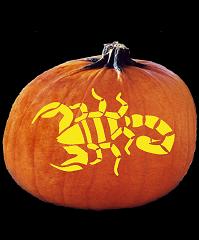 SPOOKMASTER SCORPION PUMPKIN CARVING PATTERN