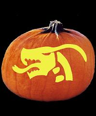 SpookMaster Serpent Dragon Demon Pumpkin Carving Pattern