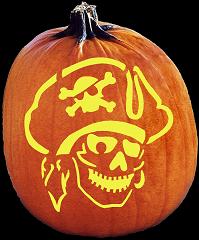 SPOOKMASTER PIRATE PUMPKIN CARVING PATTERN