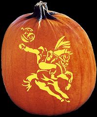 SPOOKMASTER SLEEPY HOLLOW PUMPKIN CARVING PATTERN