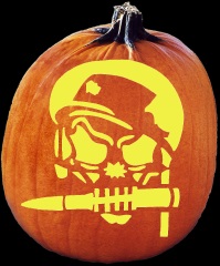 SPOOKMASTER SOLDIER OF MISFORTUNE PUMPKIN CARVING PATTERN