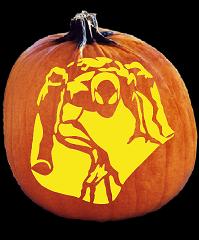 SPOOKMASTER SPIDERMAN PUMPKIN CARVING PATTERN