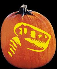 SPOOKMASTER T-REX PUMPKIN CARVING PATTERN