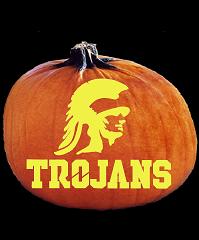 SpookMaster USC Trojans College Football Team Pumpkin Carving Pattern