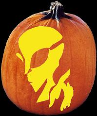 SPOOKMASTER ALIEN PUMPKIN CARVING PATTERN