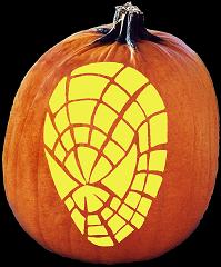 SpookMaster Webhead (Spiderman) Pumpkin Carving Pattern