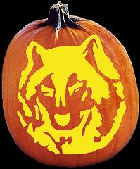 SPOOKMASTER WOLF PUMPKIN CARVING PATTERN